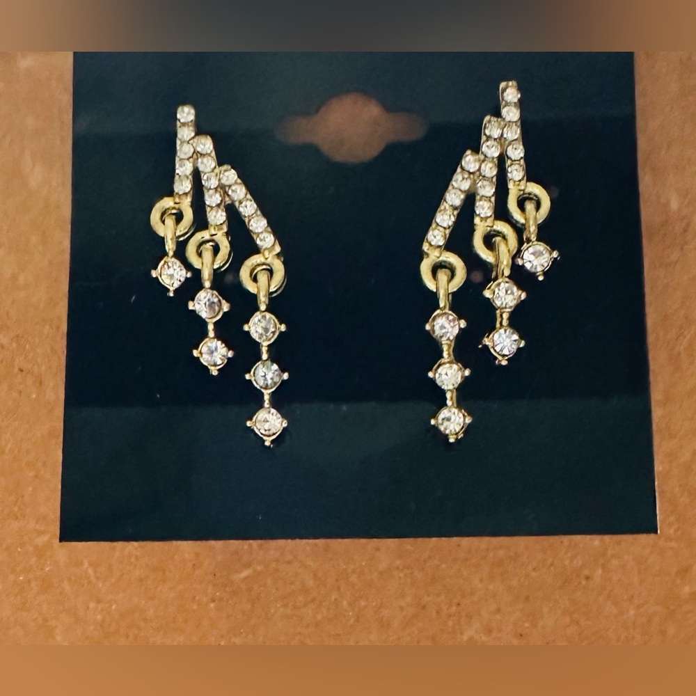 Elegant Gold Shower Dangle Earrings